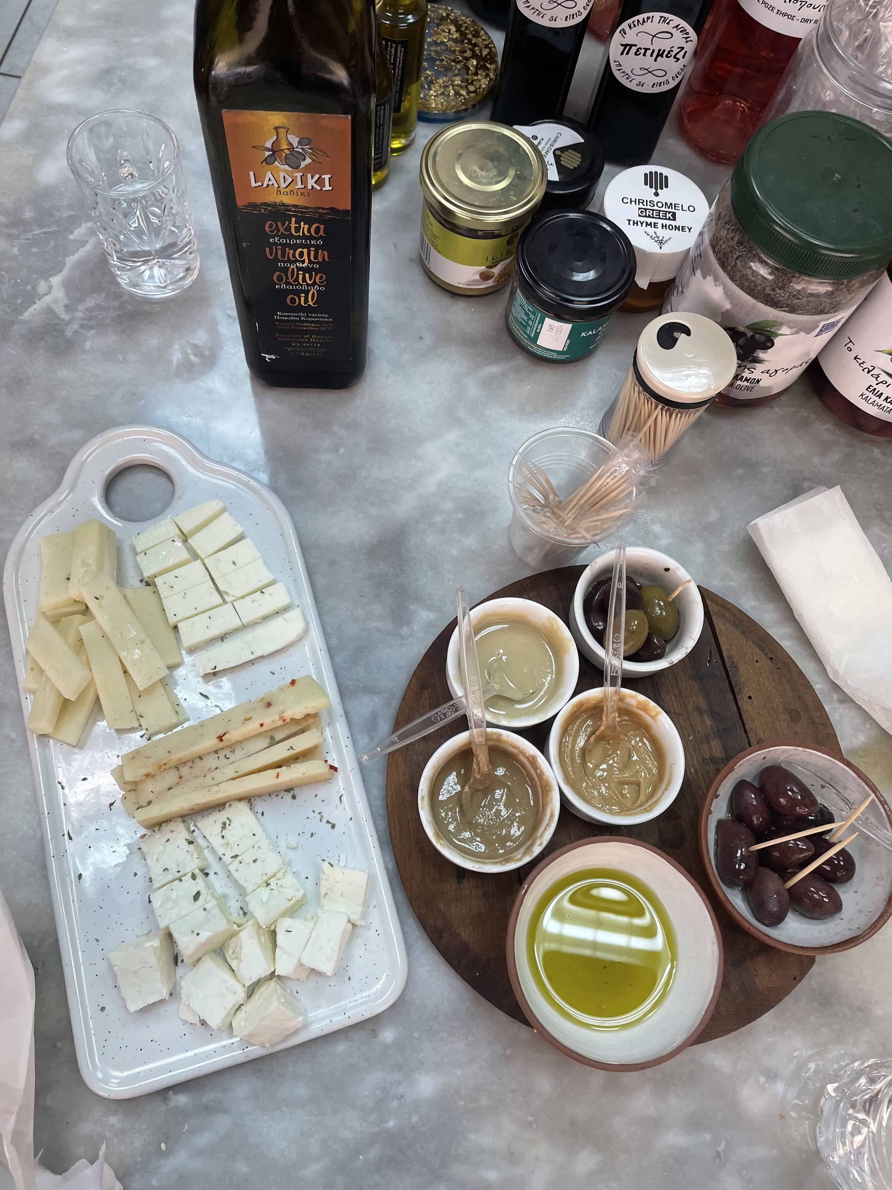 Cheese and Olives from Kalamata Food Tour - LifeBeyondBorders