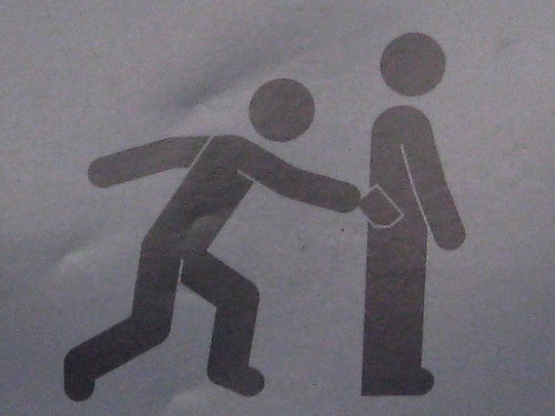 Stickman in pickpocket peril by Ruth and Dave pickpockets photo. Life Beyond Borders